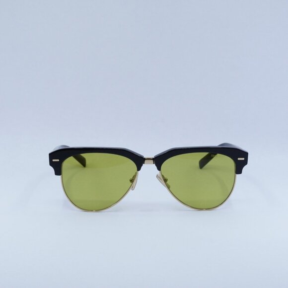 Miu Miu MU09ZS 1AB07O Sunglasses Black Aviator Frame main image 10